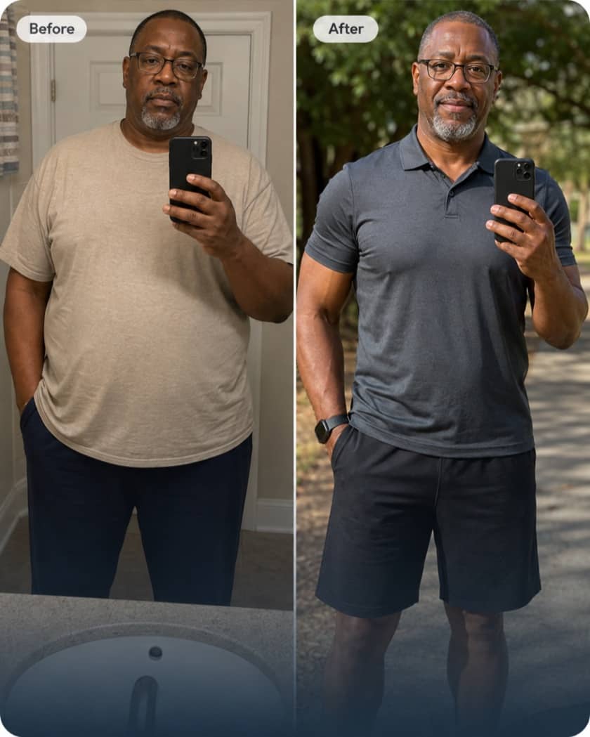 Weight-loss illustration, example 1