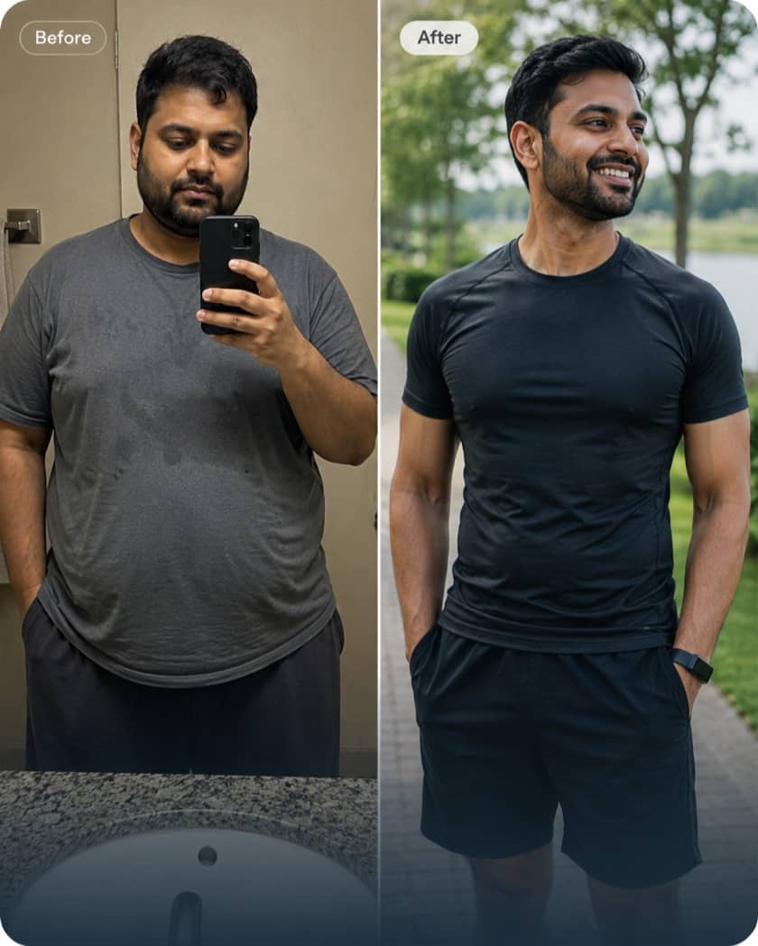 Weight-loss illustration, example 12